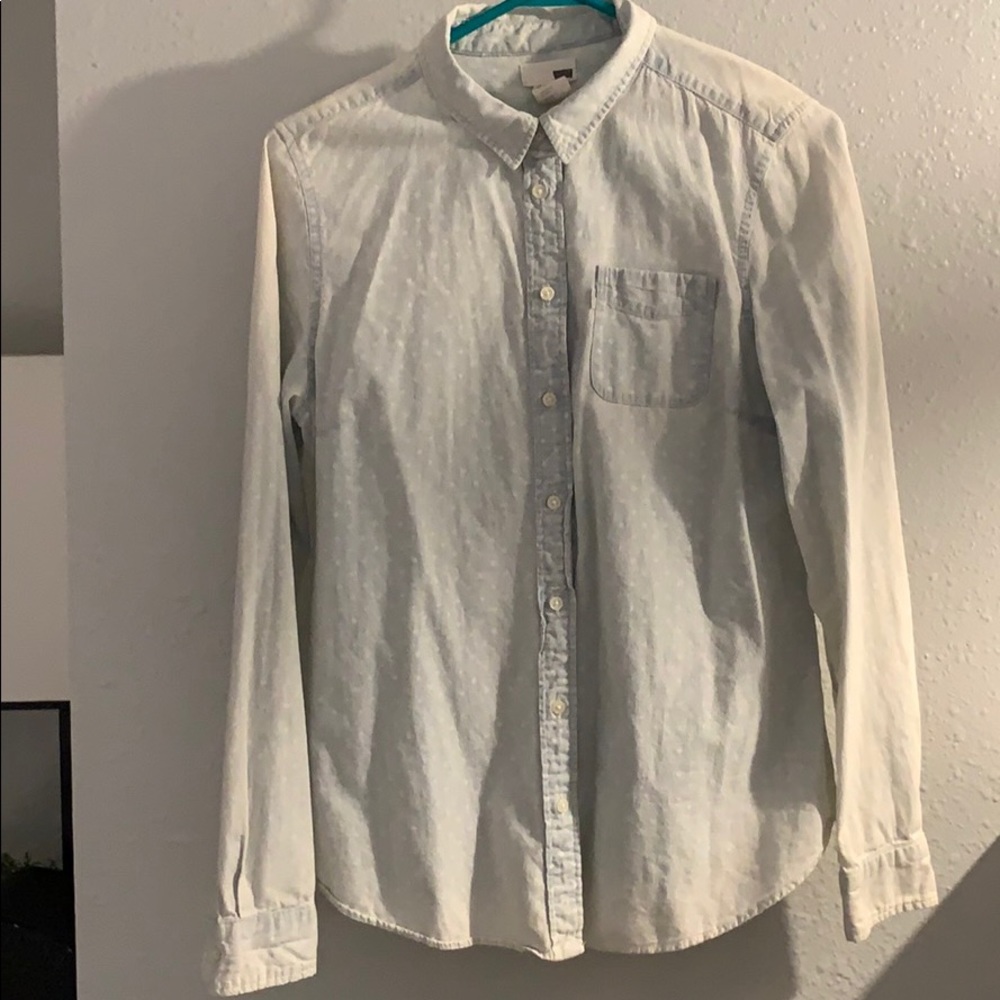 Denim button down shirt